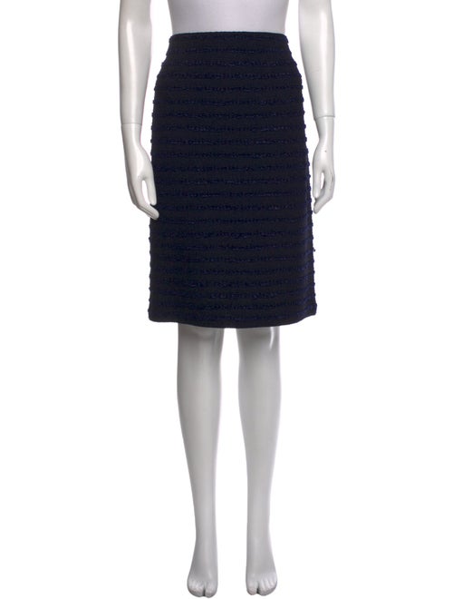 St. John Evening Wool Knee-Length Skirt