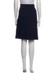 St. John Evening Wool Knee-Length Skirt