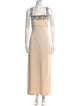 St. John Evening Wool Long Dress