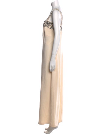 St. John Evening Wool Long Dress