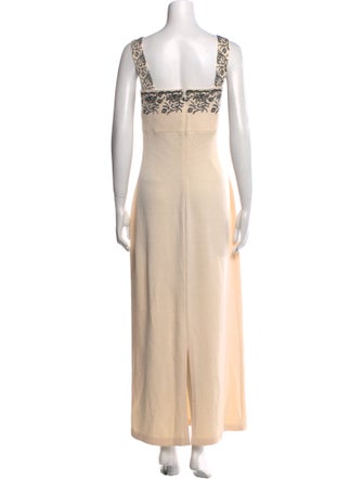St. John Evening Wool Long Dress