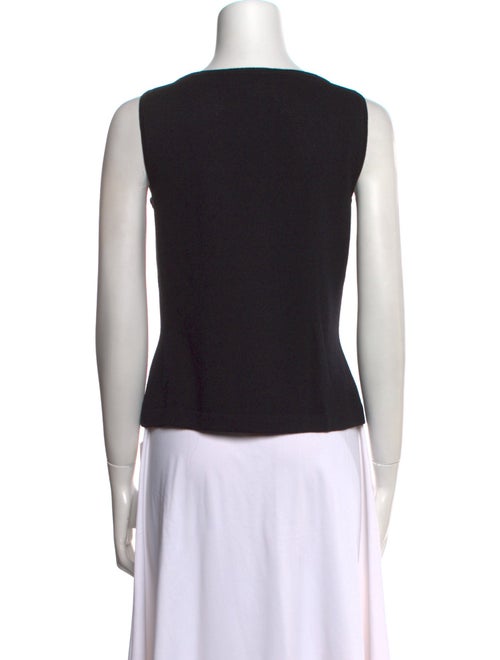 St. John Evening Square Neckline Sleeveless Top