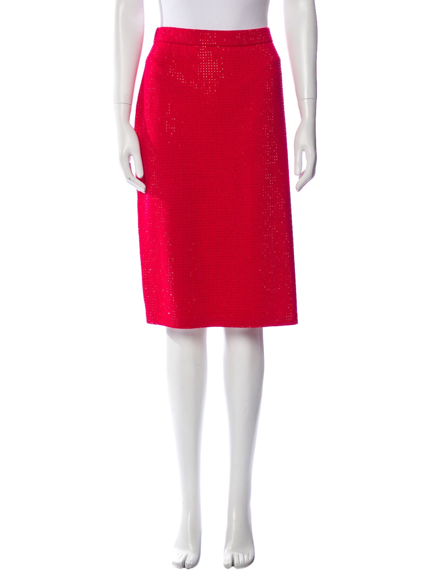 St. John Evening Wool Knee-Length Skirt w/ Tags