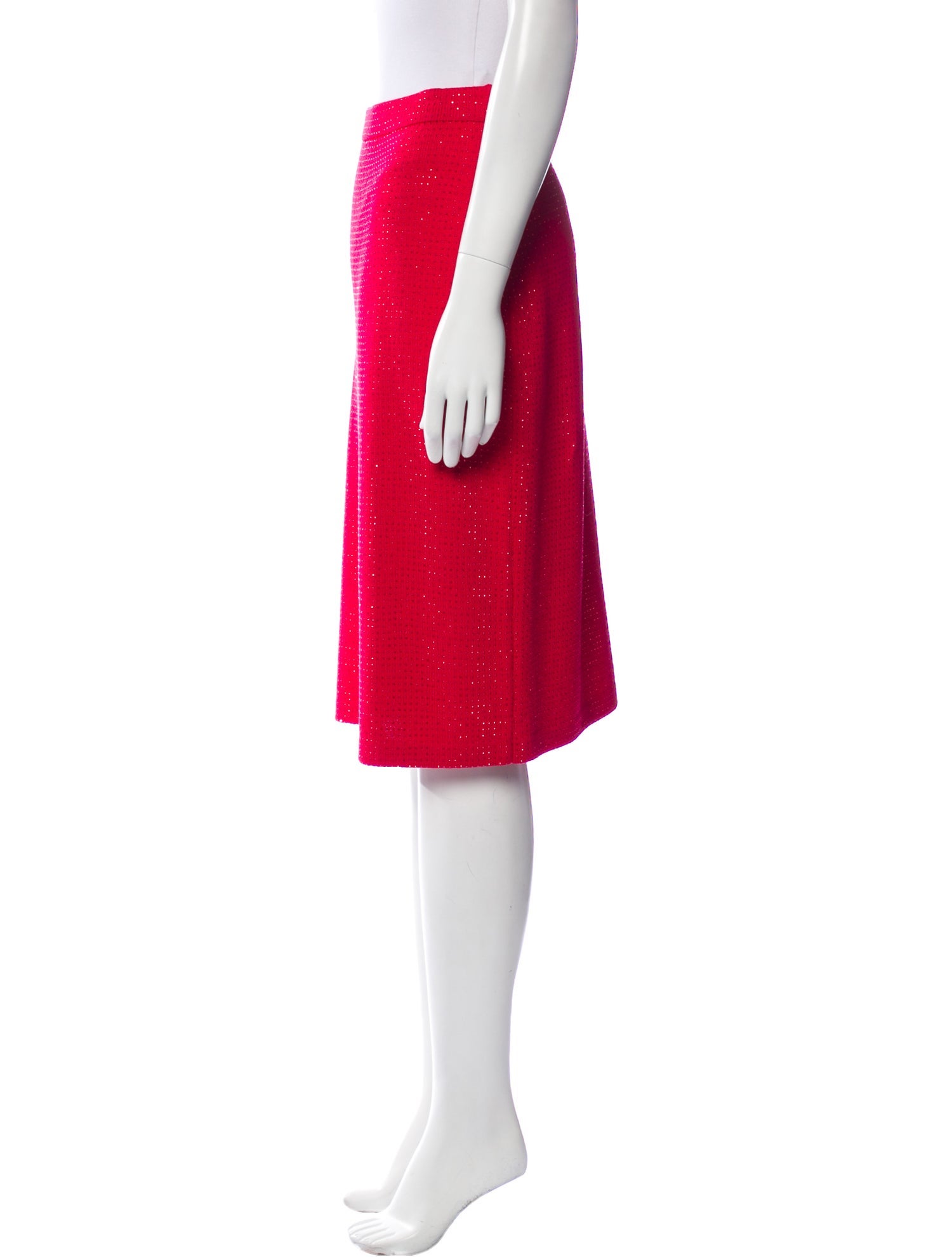 St. John Evening Wool Knee-Length Skirt w/ Tags