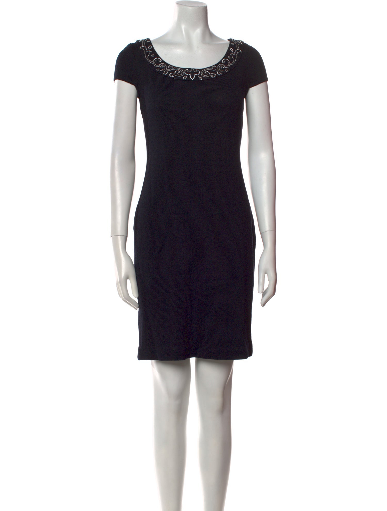 St. John Evening Wool Mini Dress