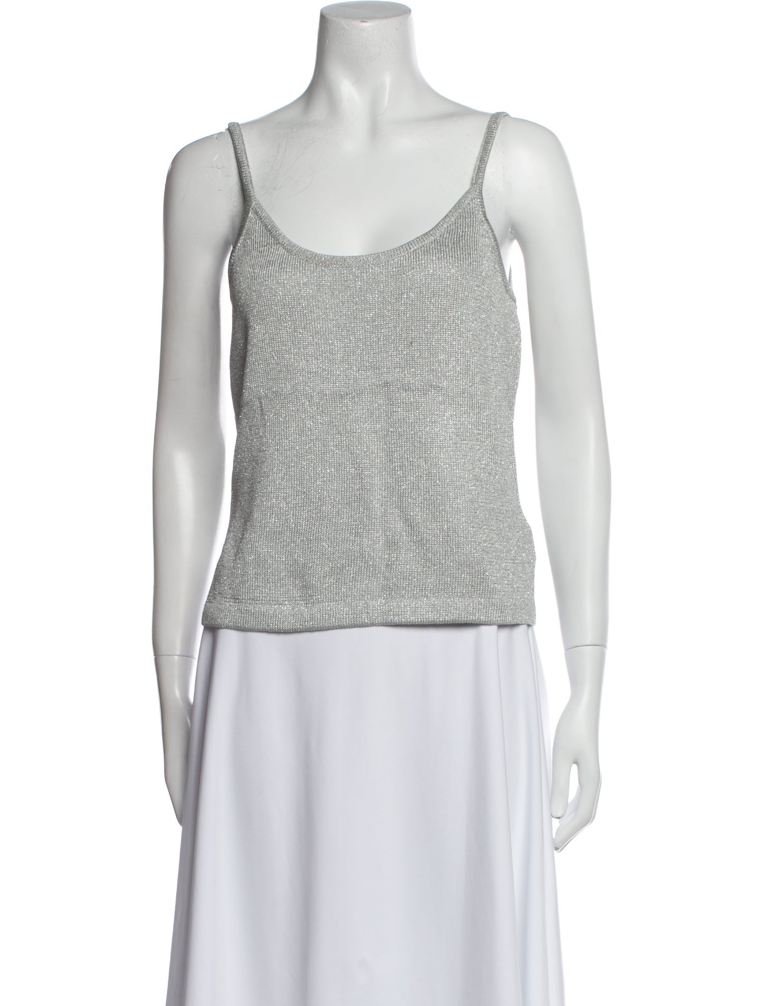 St. John Evening Scoop Neck Sleeveless Top w/ Tags