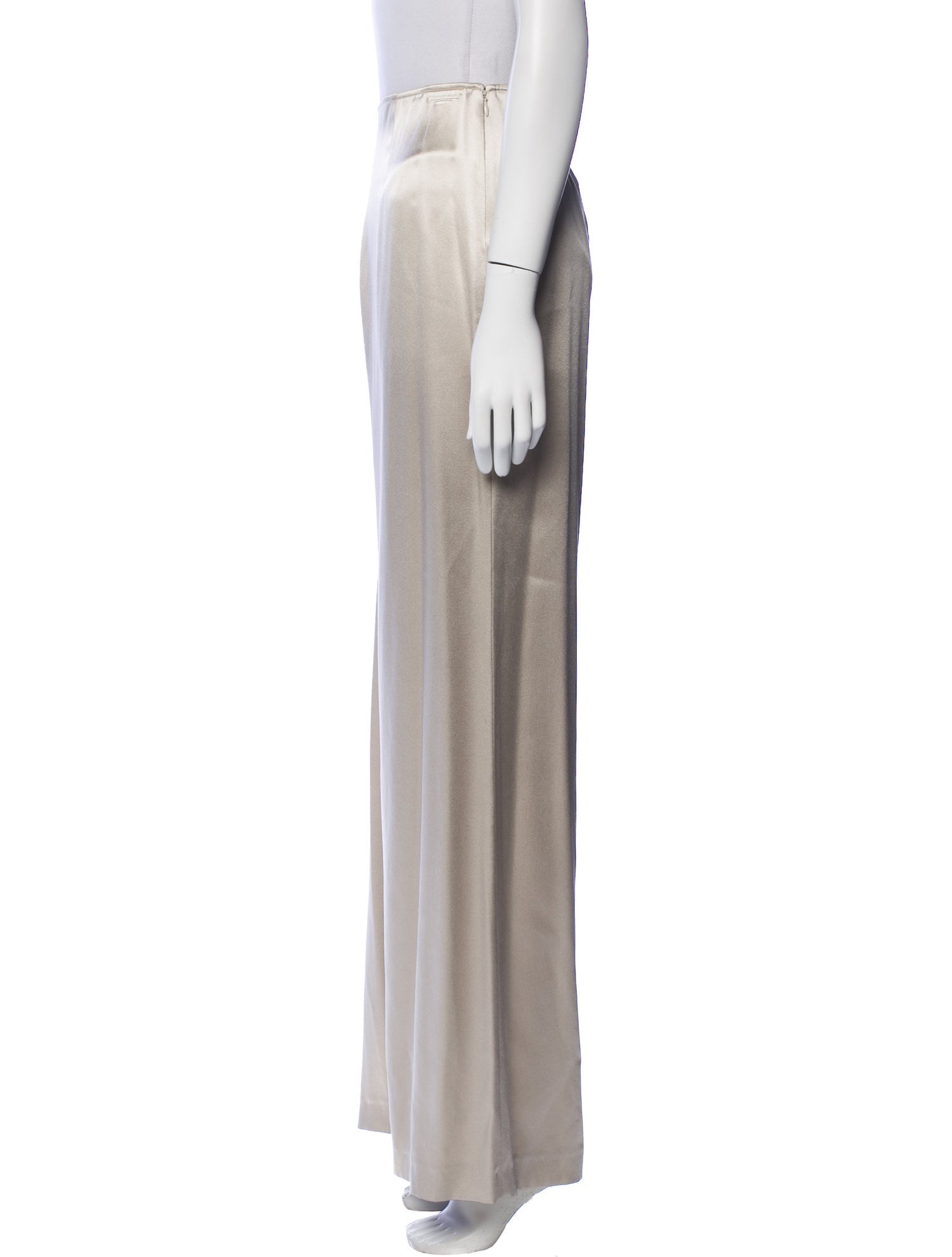 St. John Evening Silk Wide Leg Pants