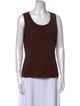 St. John Evening Wool Scoop Neck Top