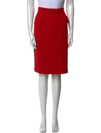 St. John Evening Wool Knee-Length Skirt