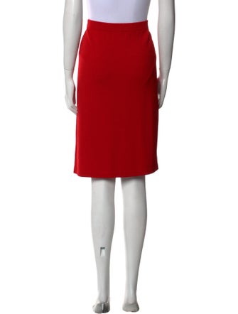 St. John Evening Wool Knee-Length Skirt