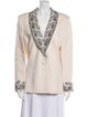 St. John Evening Wool Printed Blazer