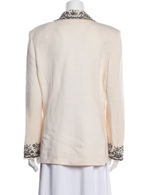 St. John Evening Wool Printed Blazer