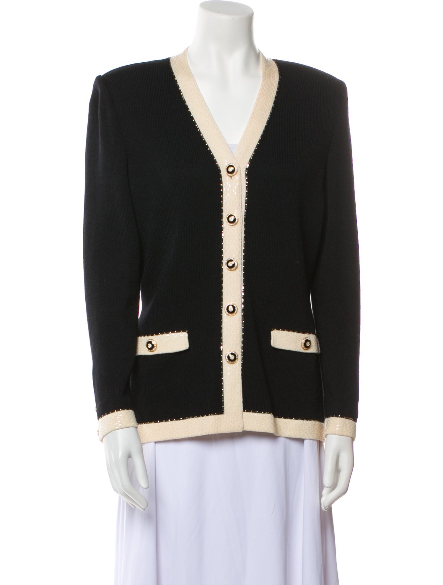 St. John Evening Wool Printed Jacket