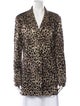 St. John Evening Animal Print Blazer
