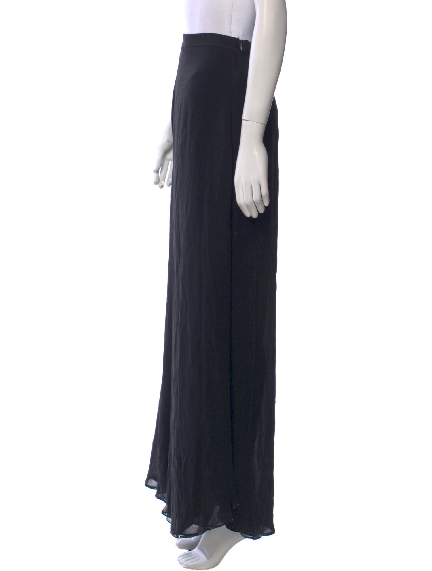 St. John Evening Silk Wide Leg Pants