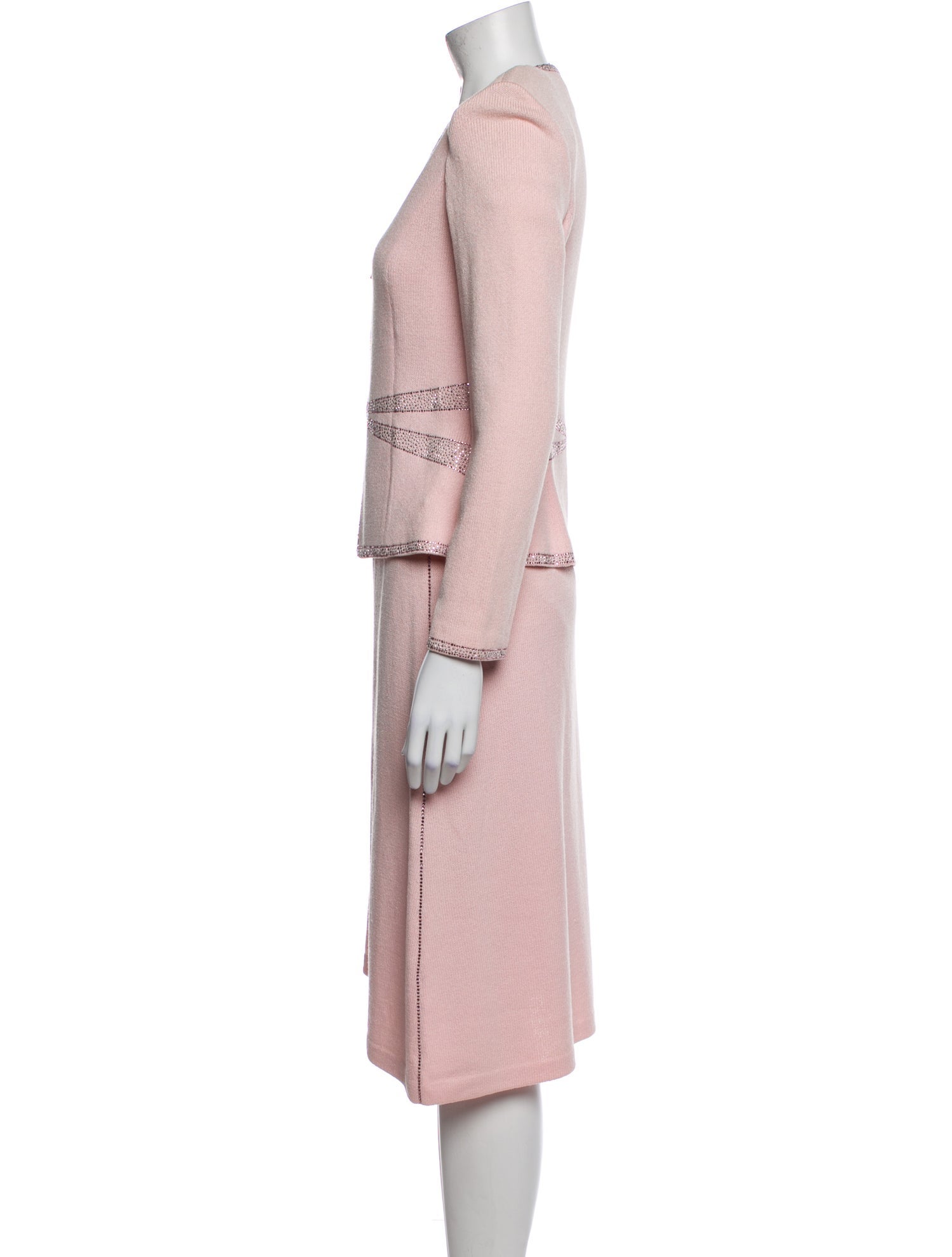 St. John Evening Wool Skirt Set