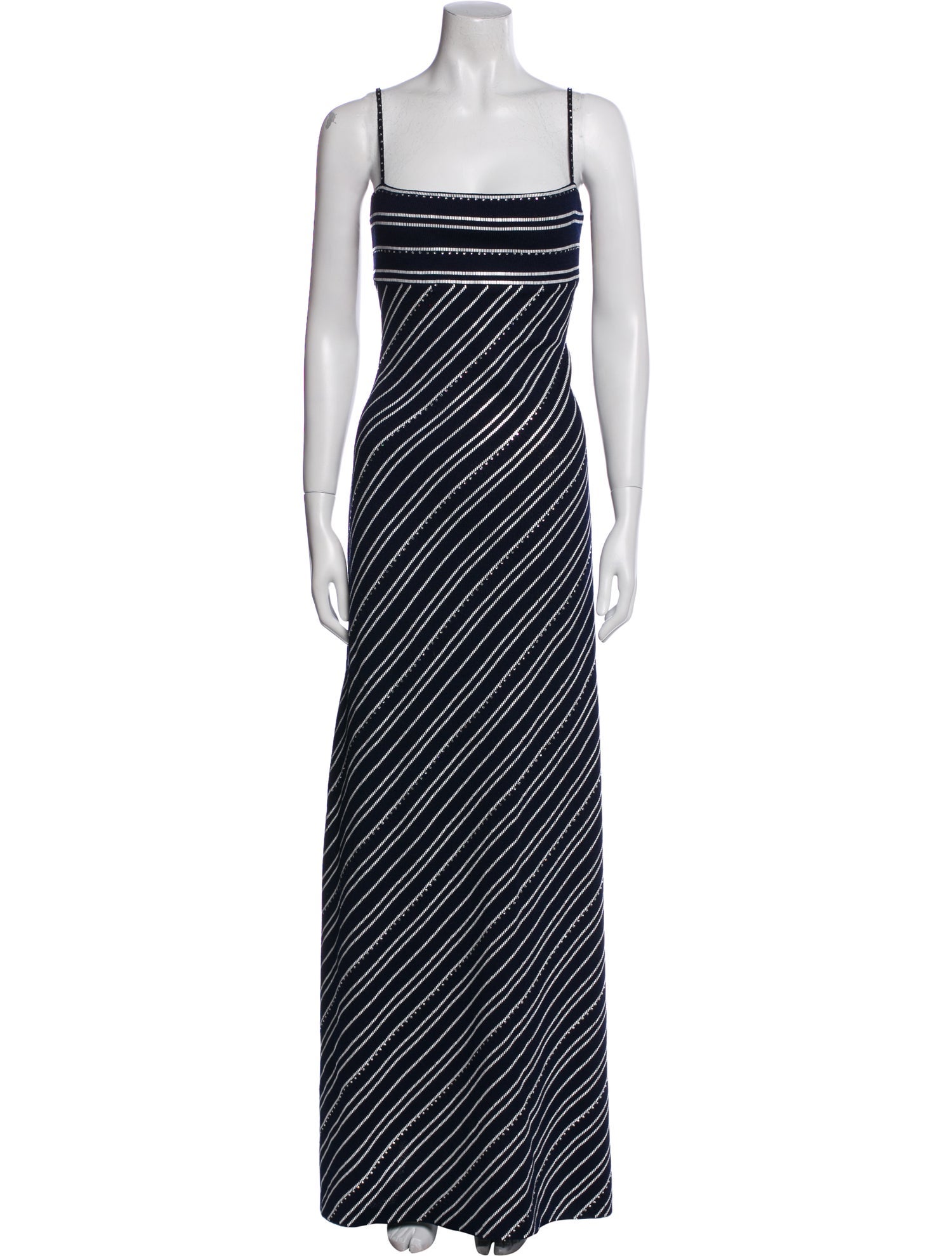 St. John Evening Striped Mini Dress