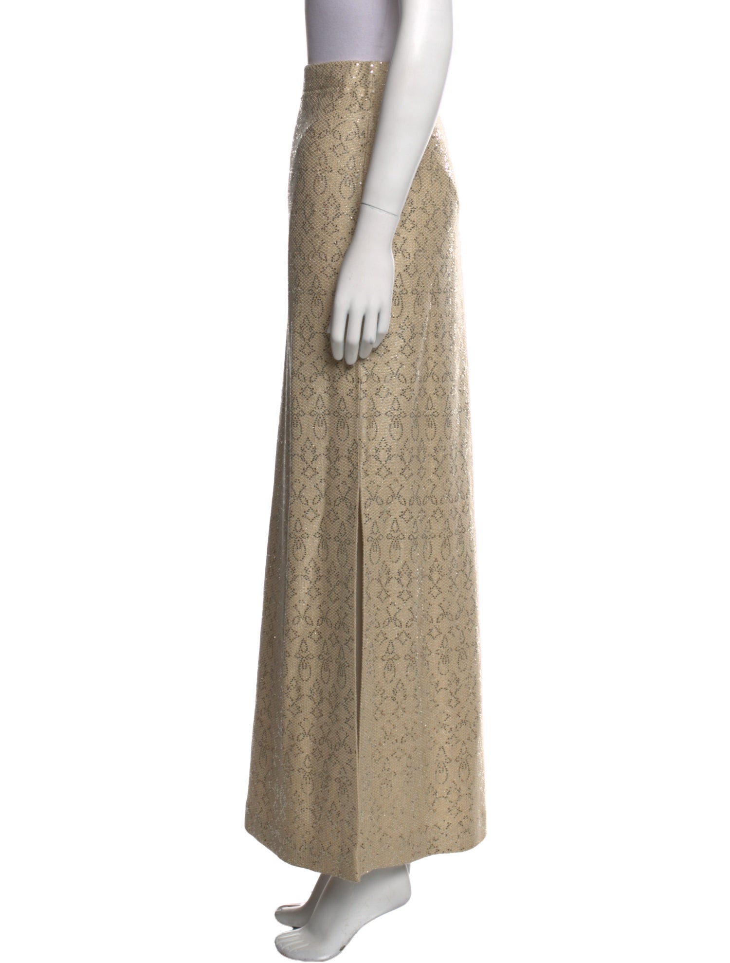 St. John Evening Sequin Embellishments Long Skirt