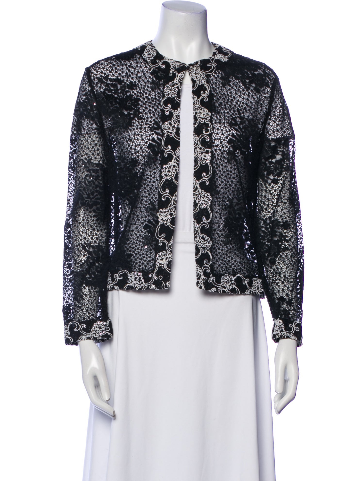St. John Evening Printed Evening Jacket