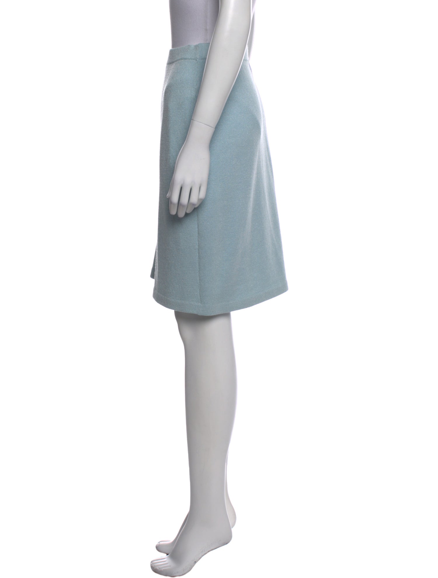 St. John Evening Wool Knee-Length Skirt