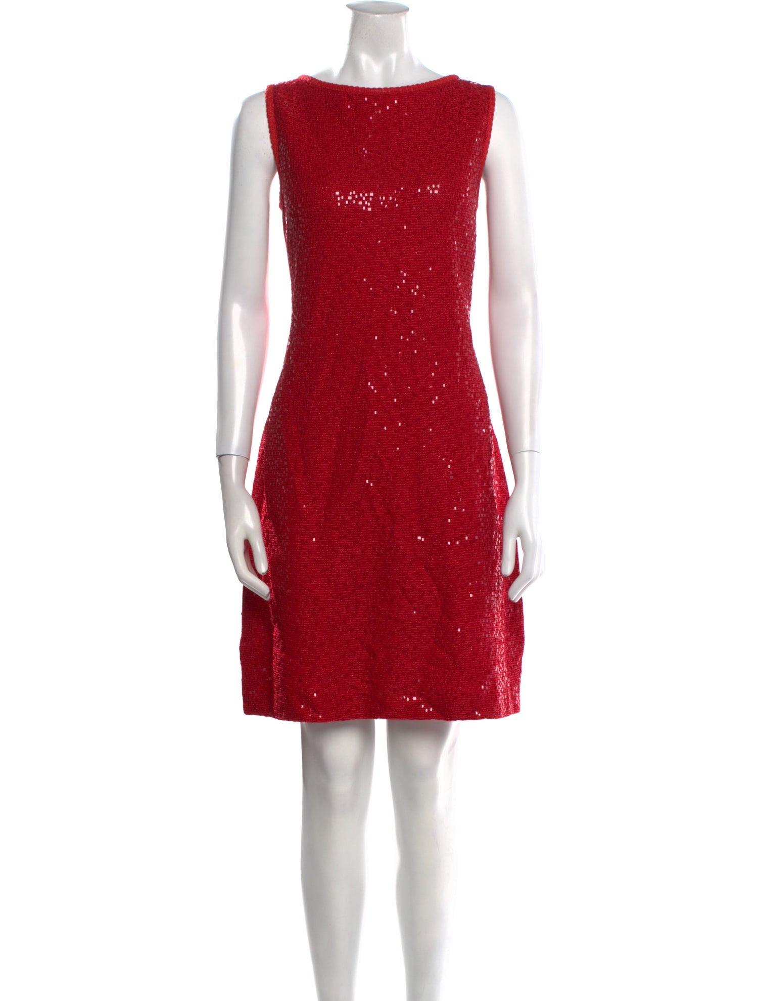 St. John Evening Wool Mini Dress