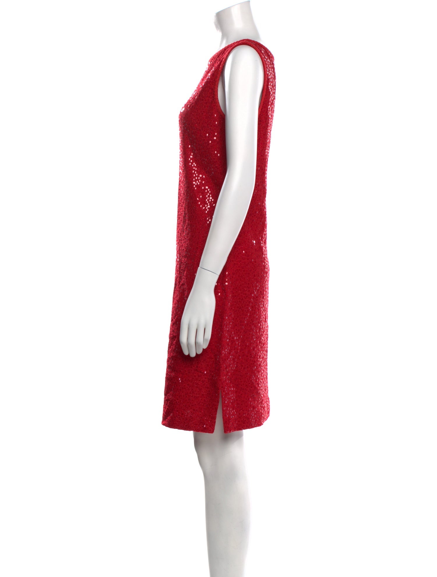 St. John Evening Wool Mini Dress