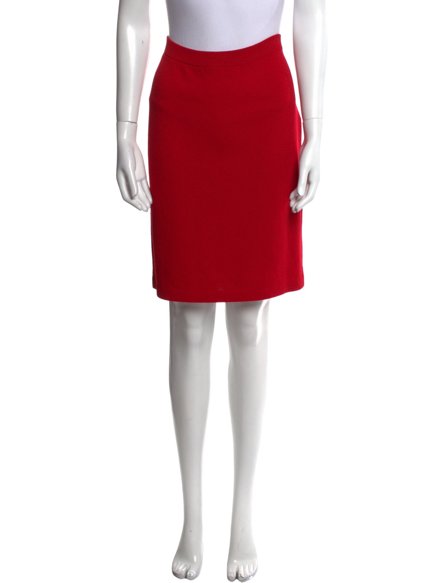 St. John Evening Wool Knee-Length Skirt