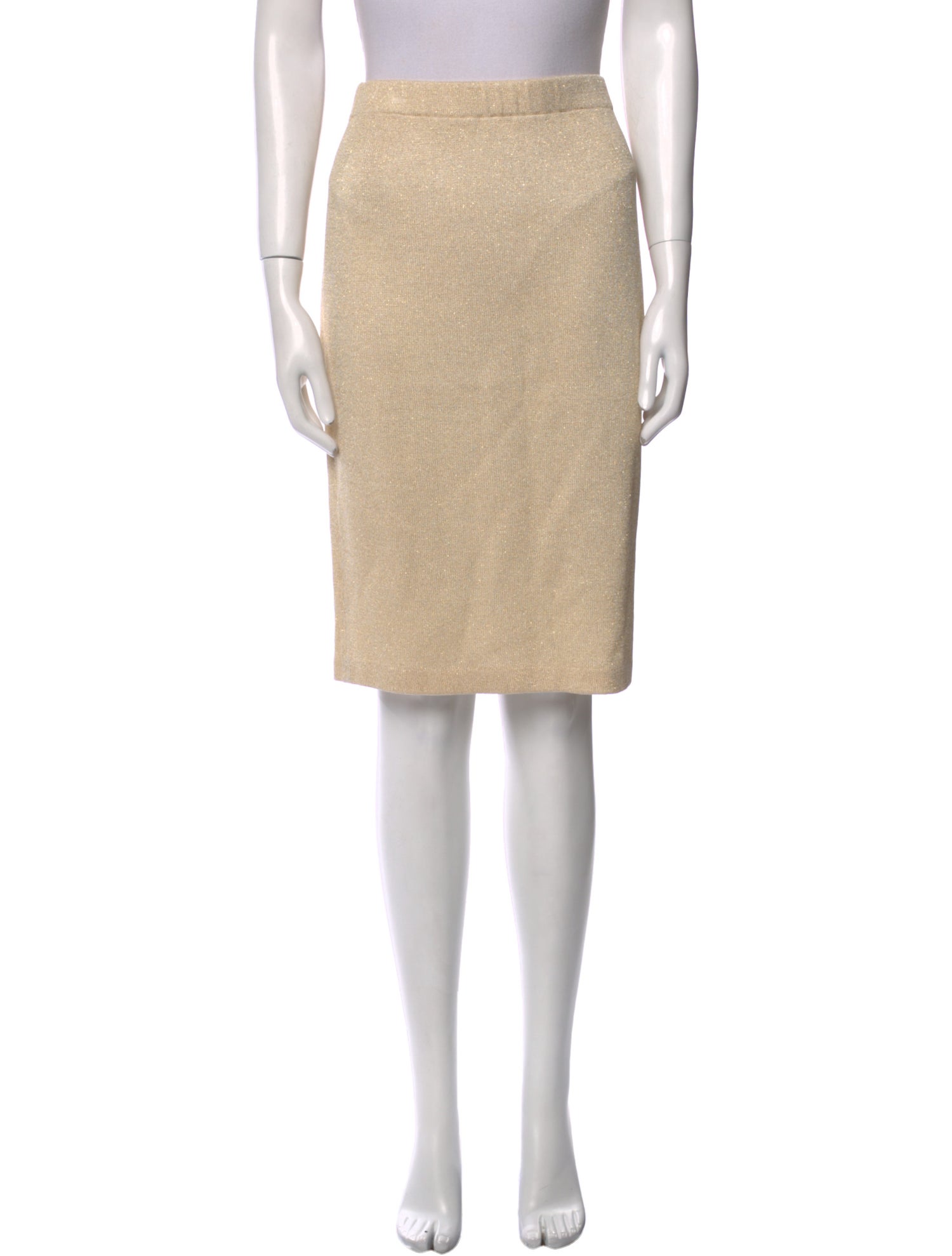 St. John Evening Wool Knee-Length Skirt