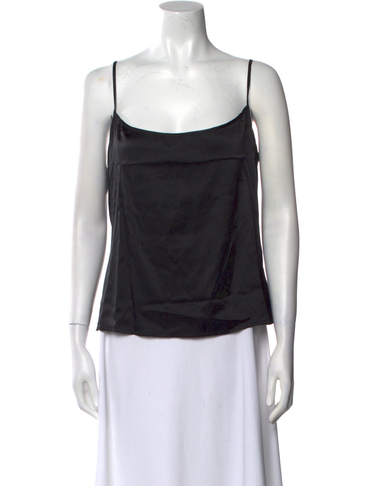 St. John Evening Silk Square Neckline Top