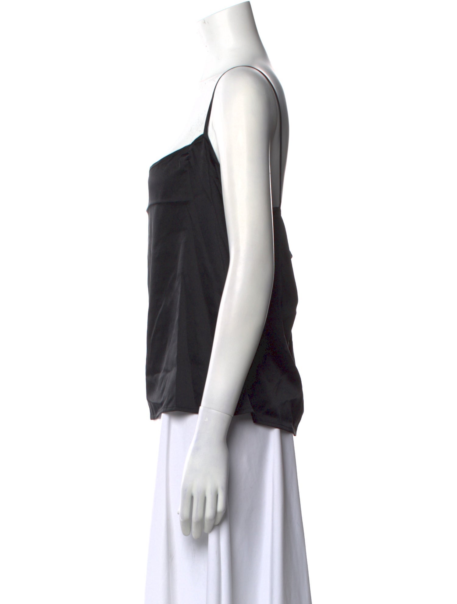 St. John Evening Silk Square Neckline Top