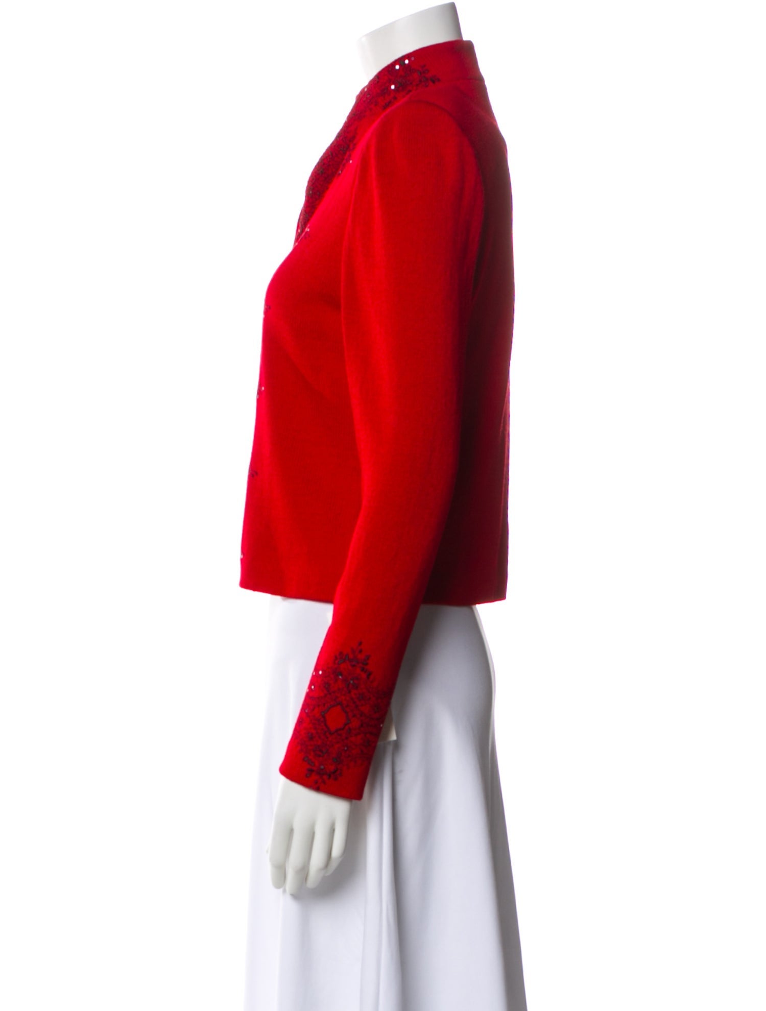 St. John Evening Graphic Print Evening Jacket