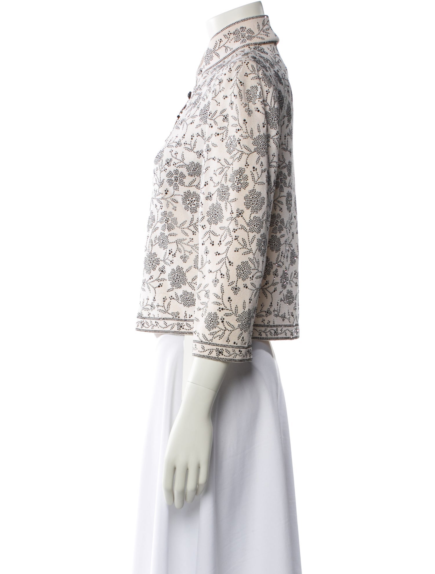 St. John Evening Tweed Pattern Evening Jacket