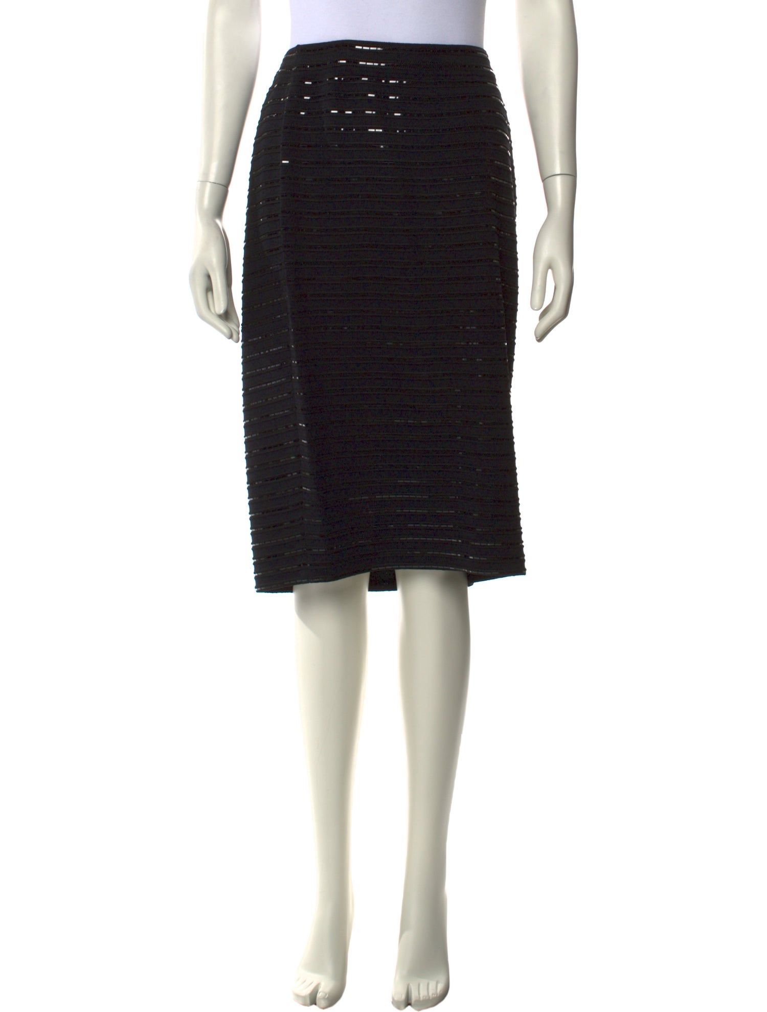 St. John Evening Sequin Embellishments Knee-Length Skirt