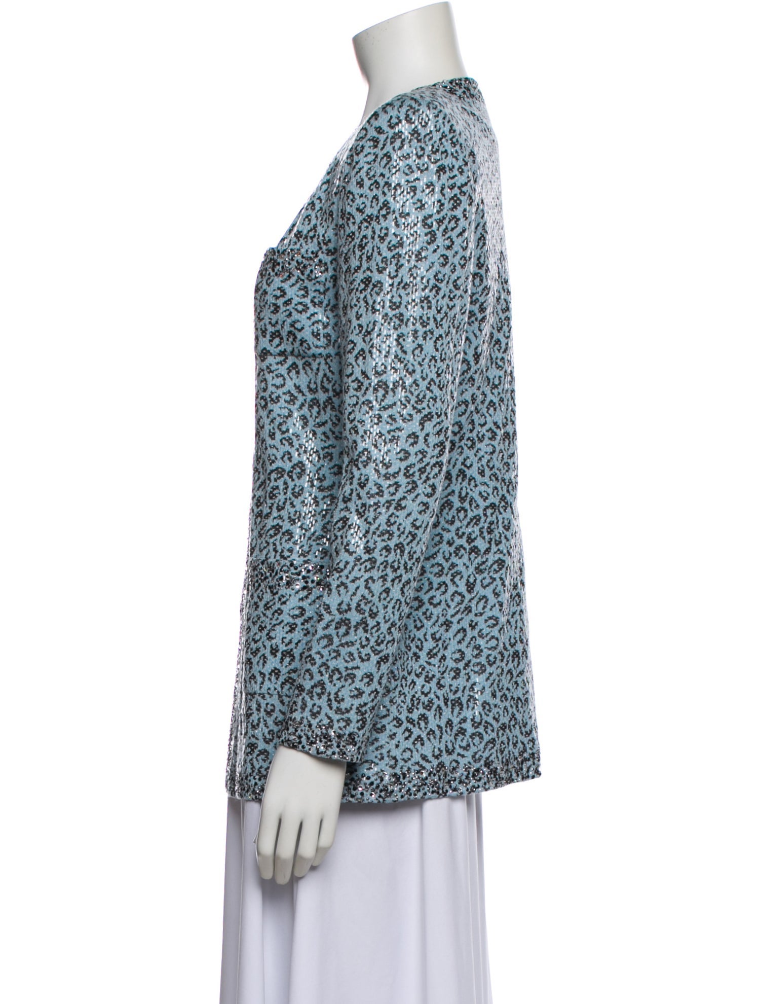 St. John Evening Animal Print Jacket