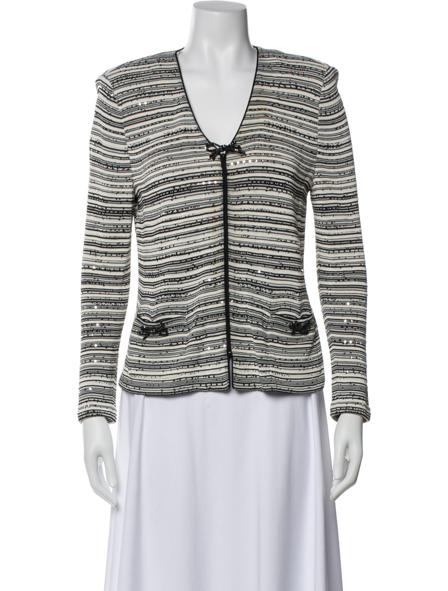 St. John Evening Tweed Pattern Evening Jacket