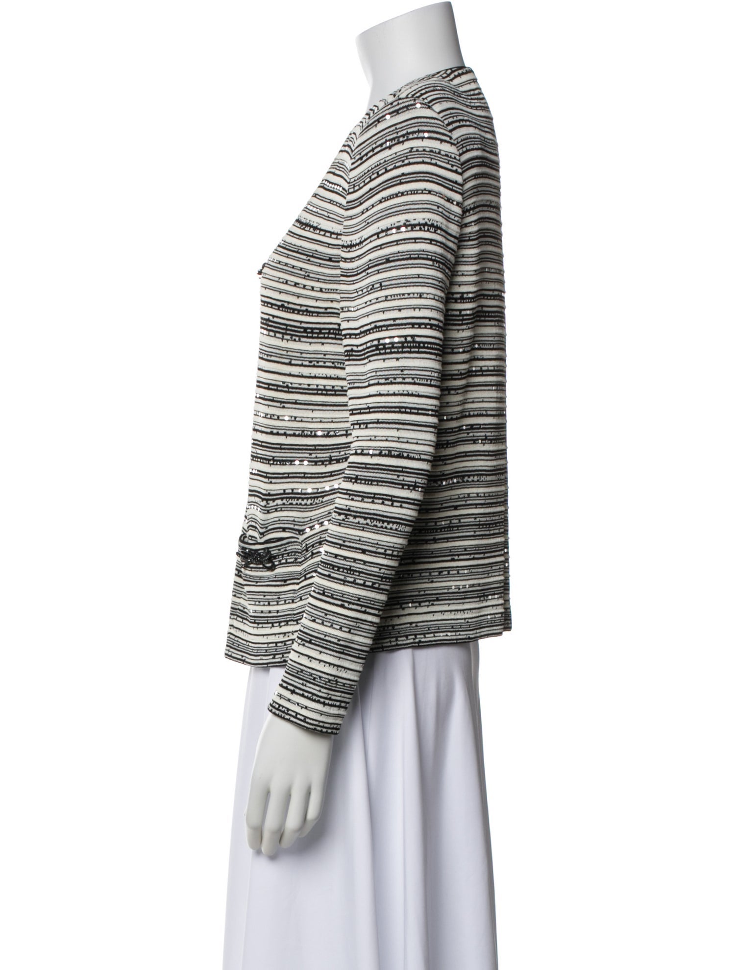 St. John Evening Tweed Pattern Evening Jacket