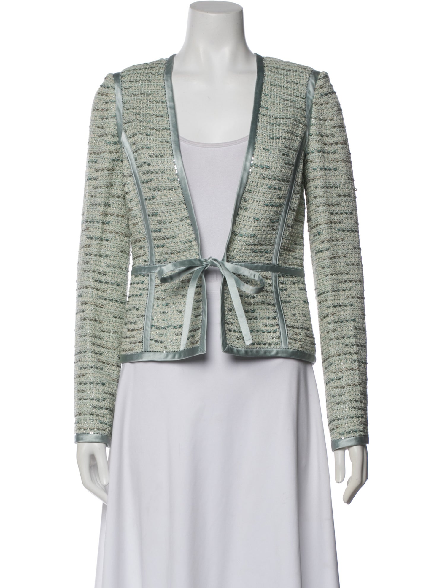 St. John Evening Tweed Pattern Evening Jacket