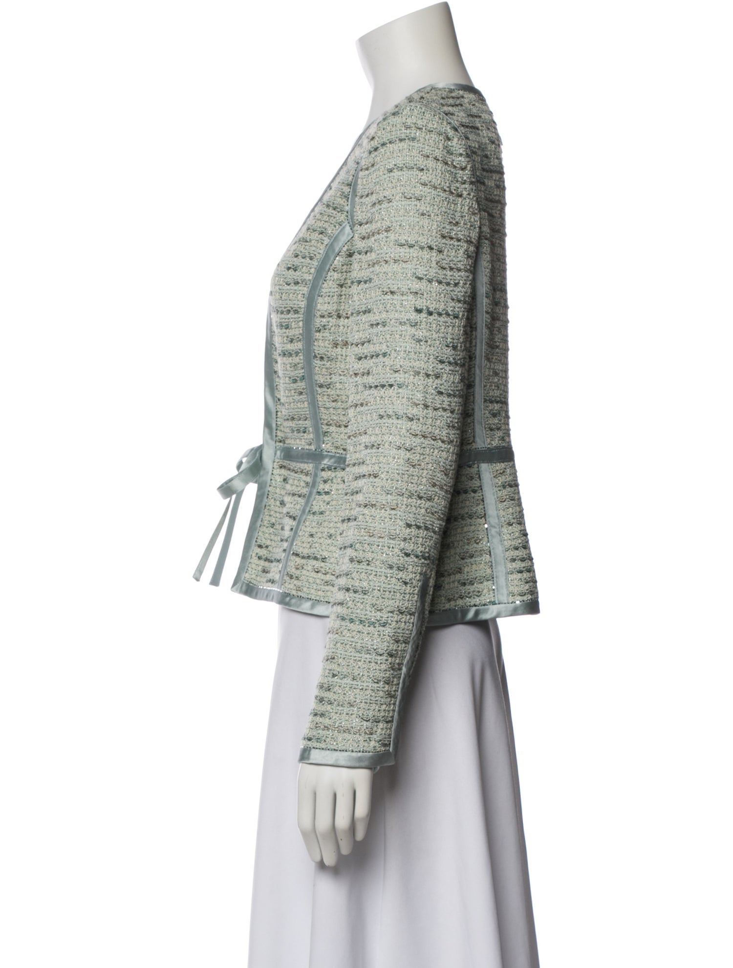 St. John Evening Tweed Pattern Evening Jacket