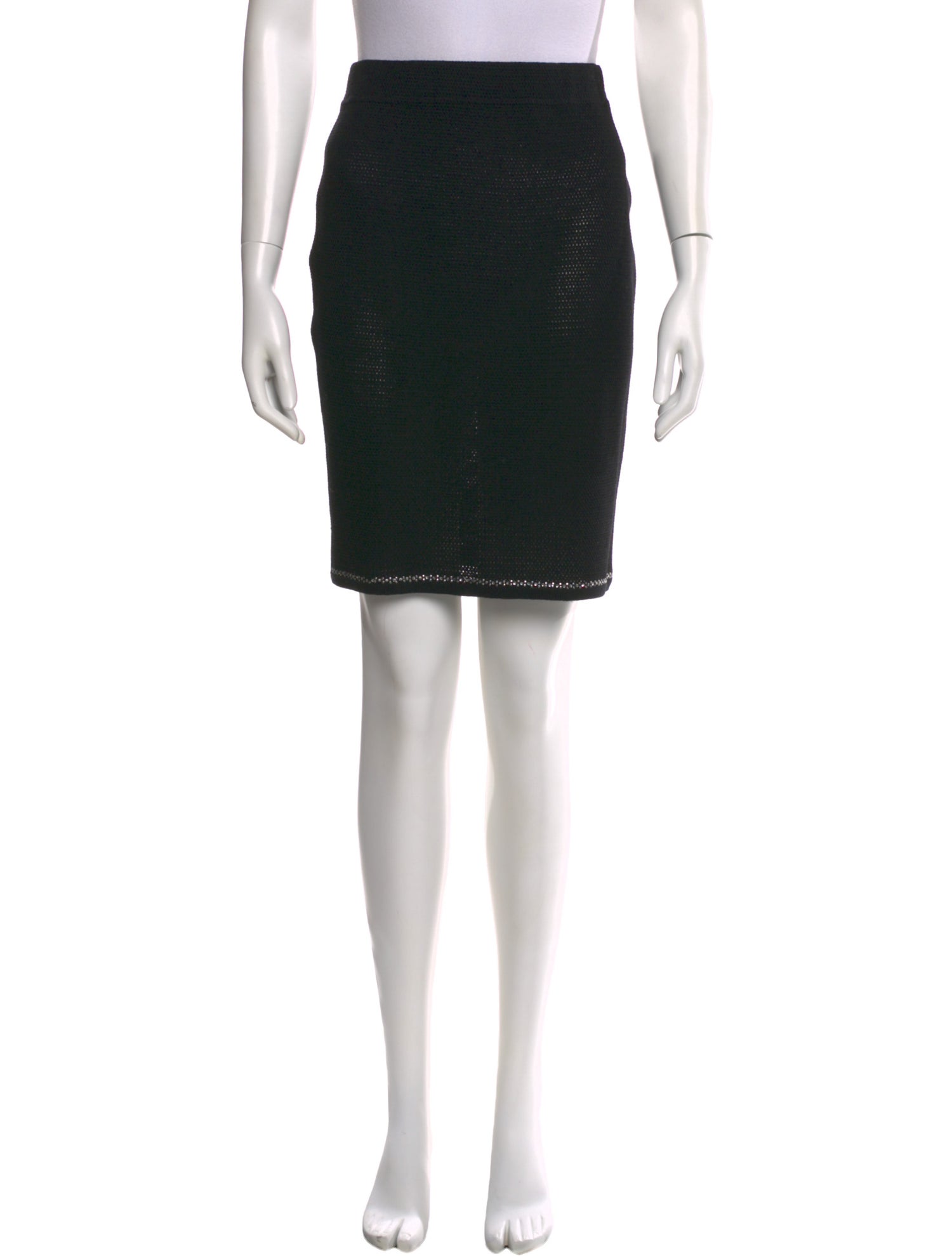 St. John Evening Sequin Embellishments Knee-Length Skirt