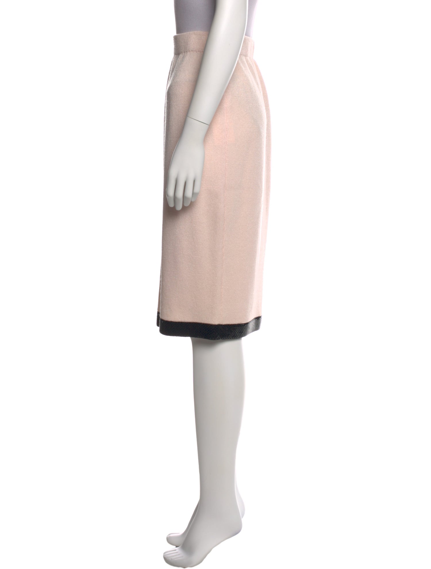 St. John Evening Wool Knee-Length Skirt