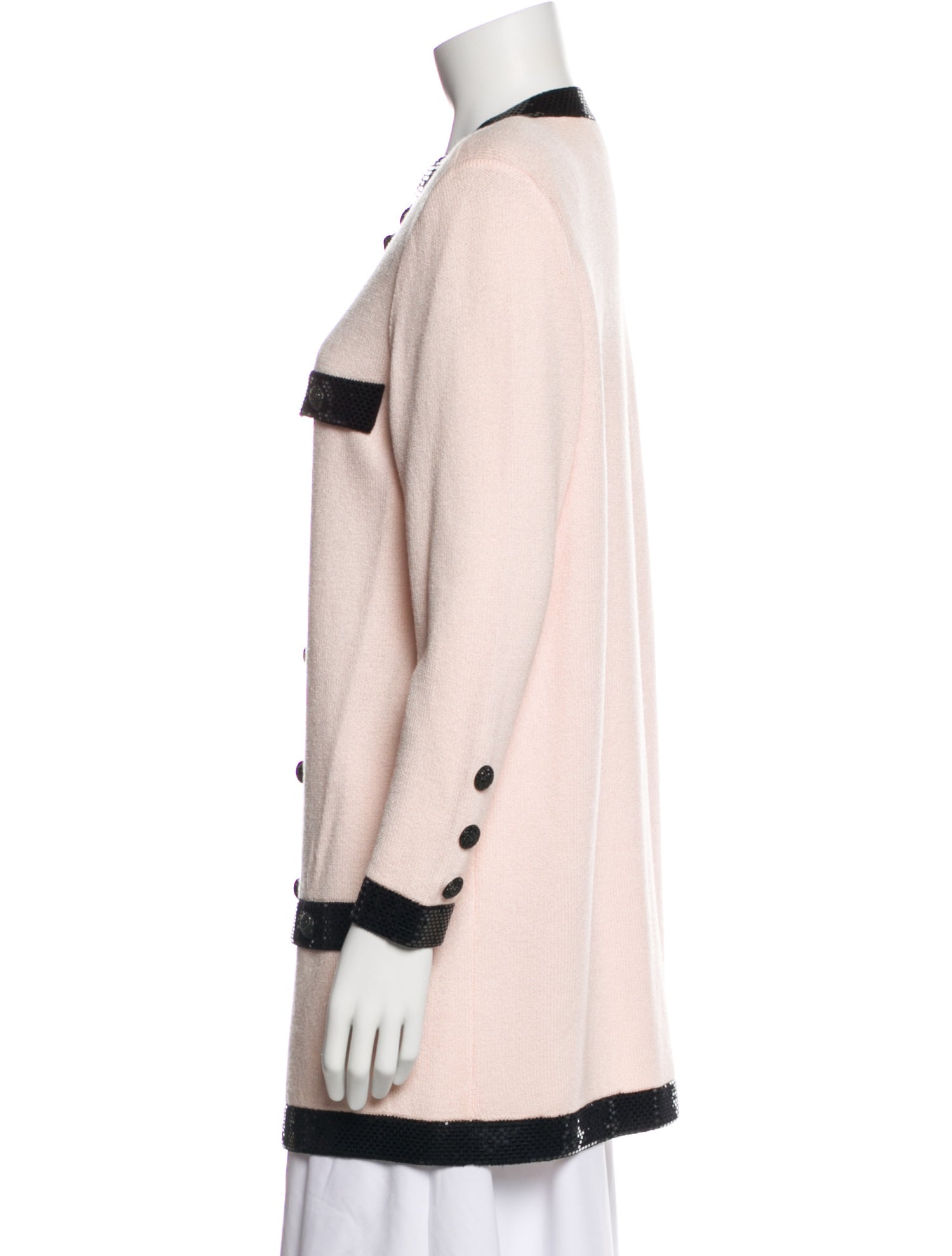 St. John Evening Colorblock Pattern Coat