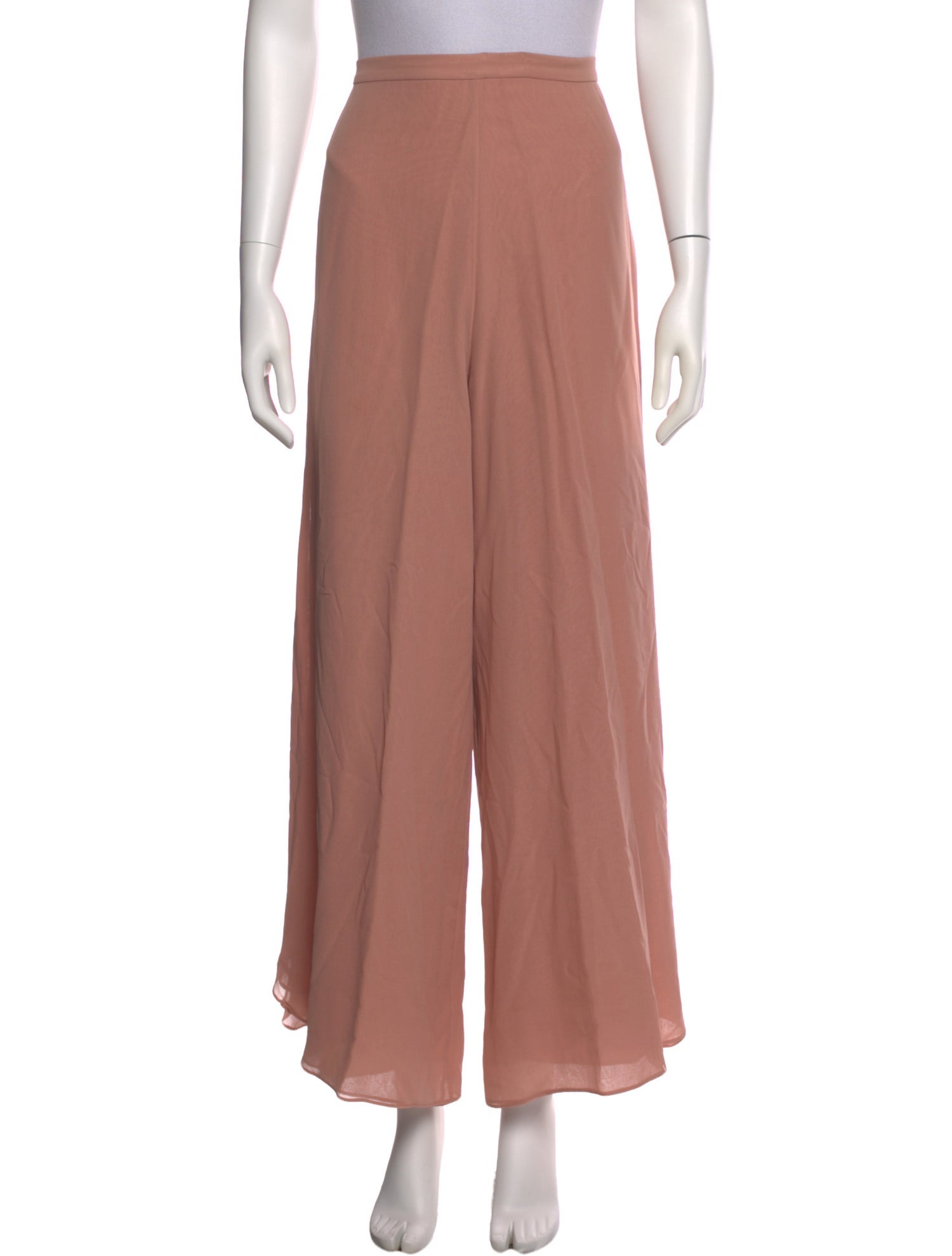 St. John Evening Silk Wide Leg Pants