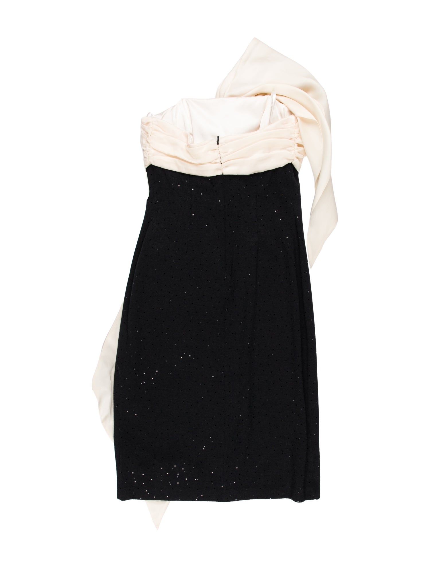 St. John Evening Colorblock Pattern Knee-Length Dress