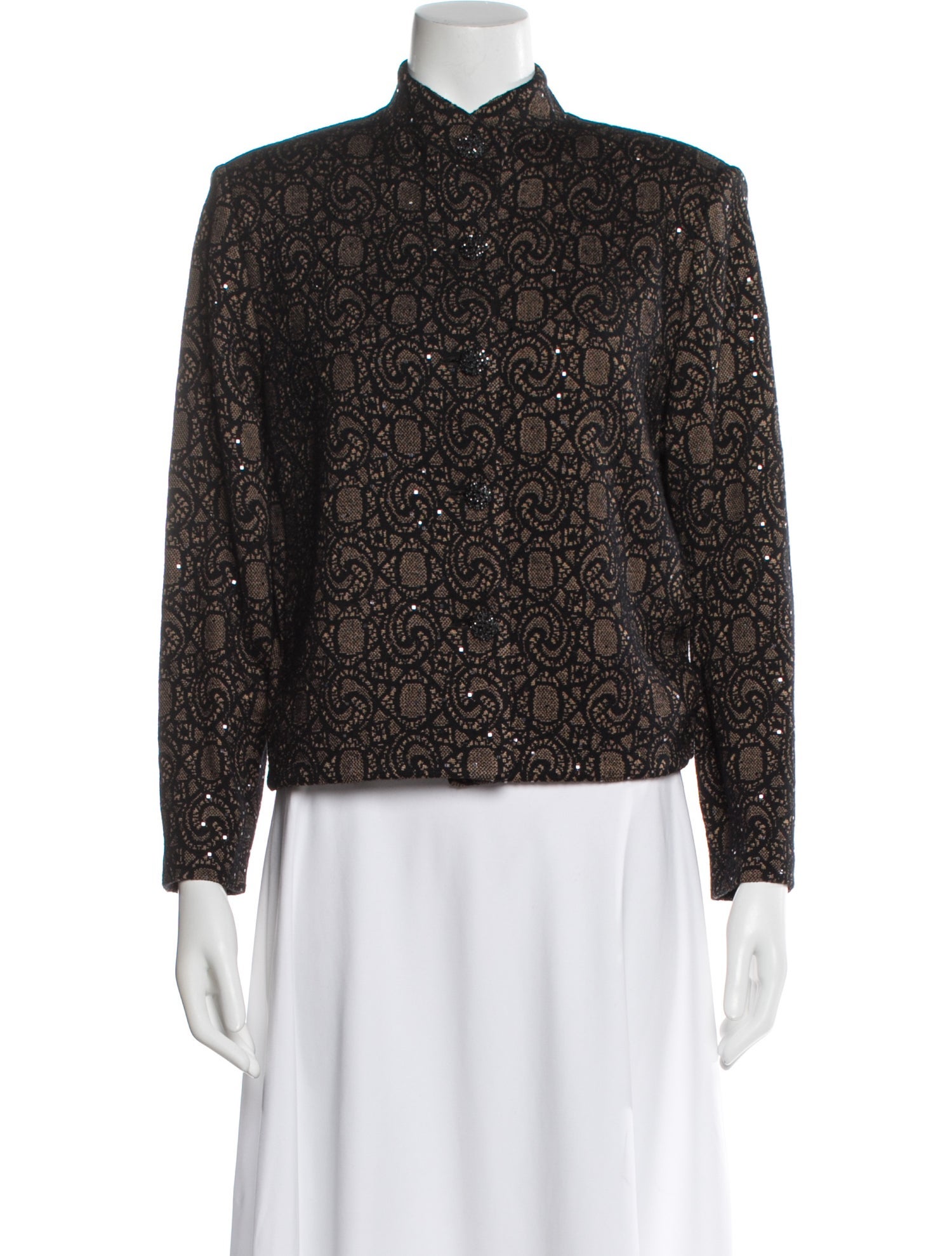 St. John Evening Tweed Pattern Evening Jacket