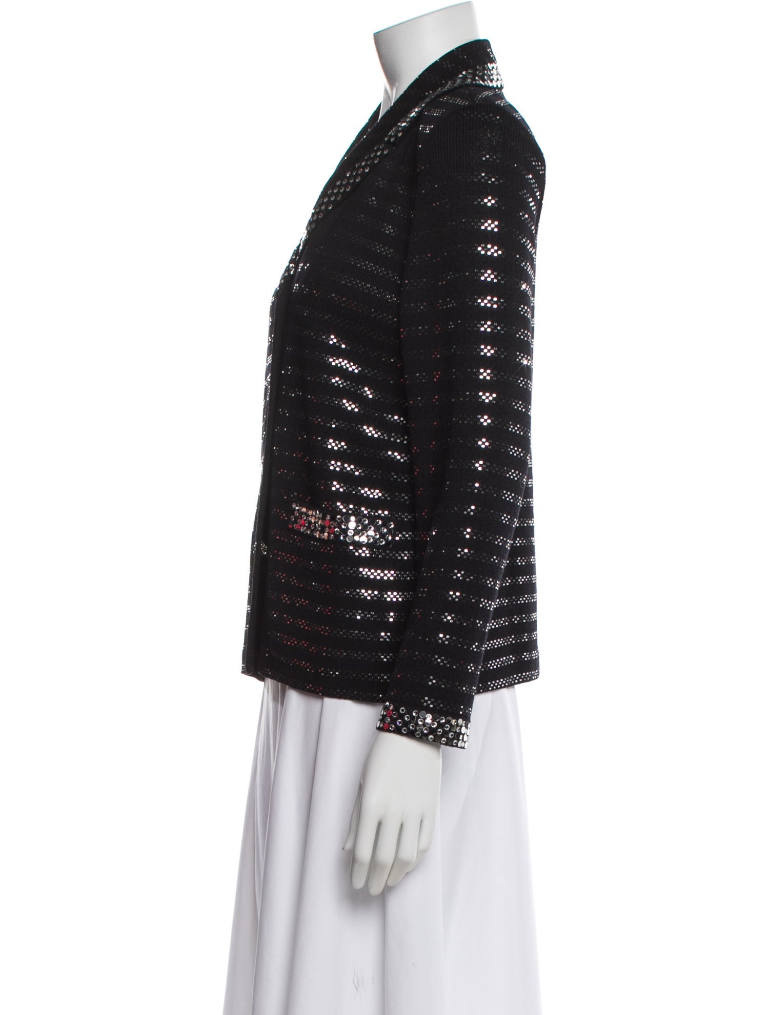 St. John Evening Striped Evening Jacket