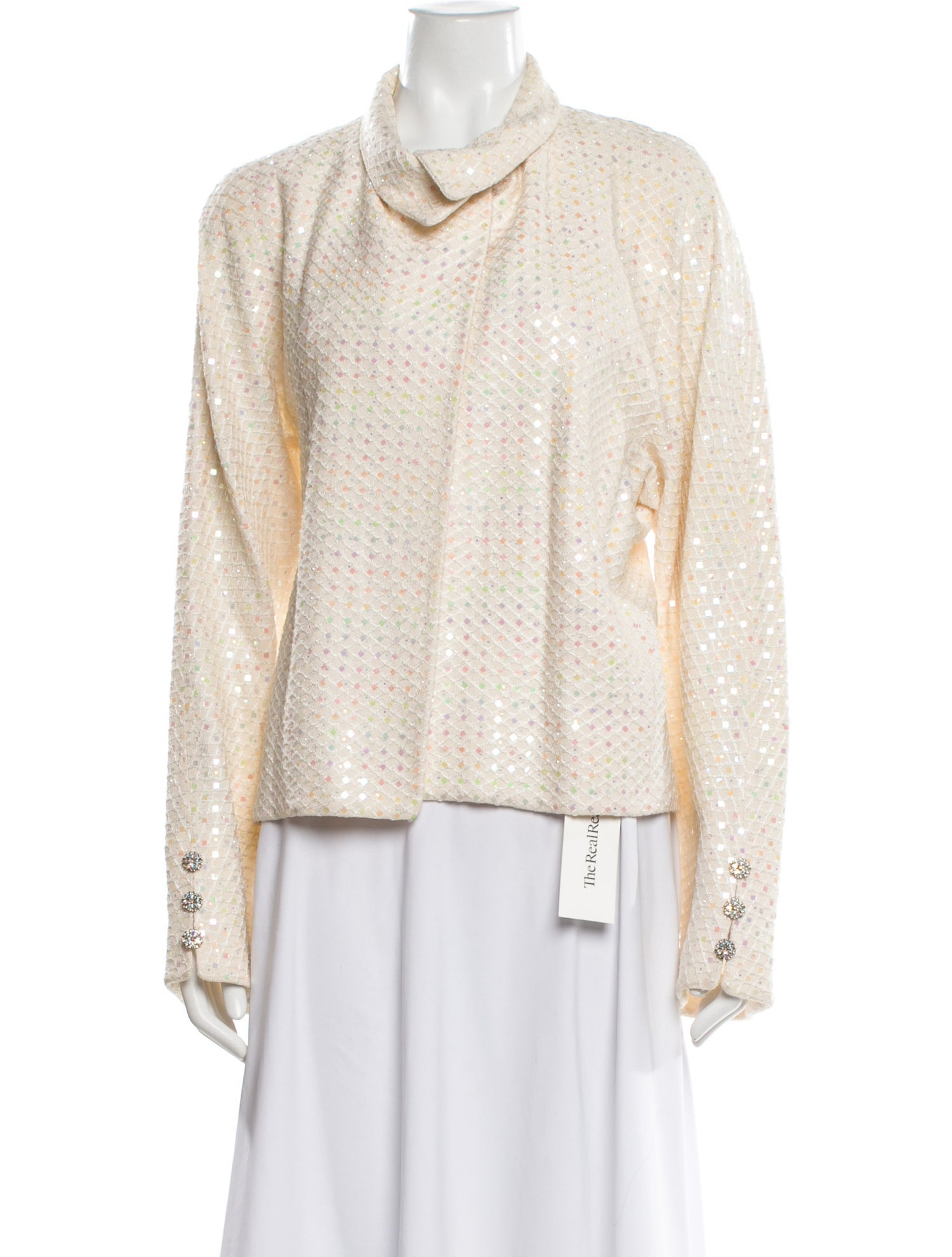 St. John Evening Tweed Pattern Evening Jacket