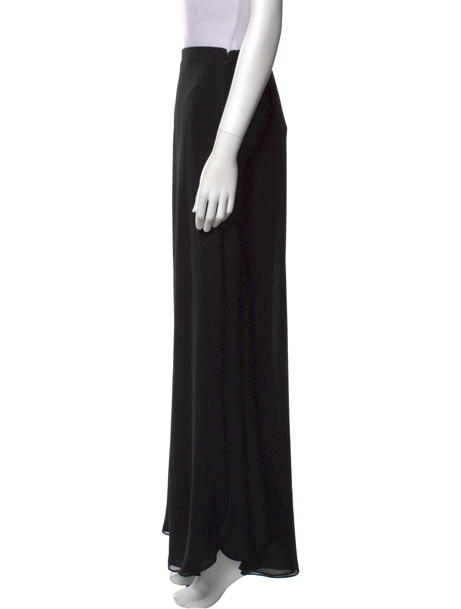 St. John Evening Silk Wide Leg Pants