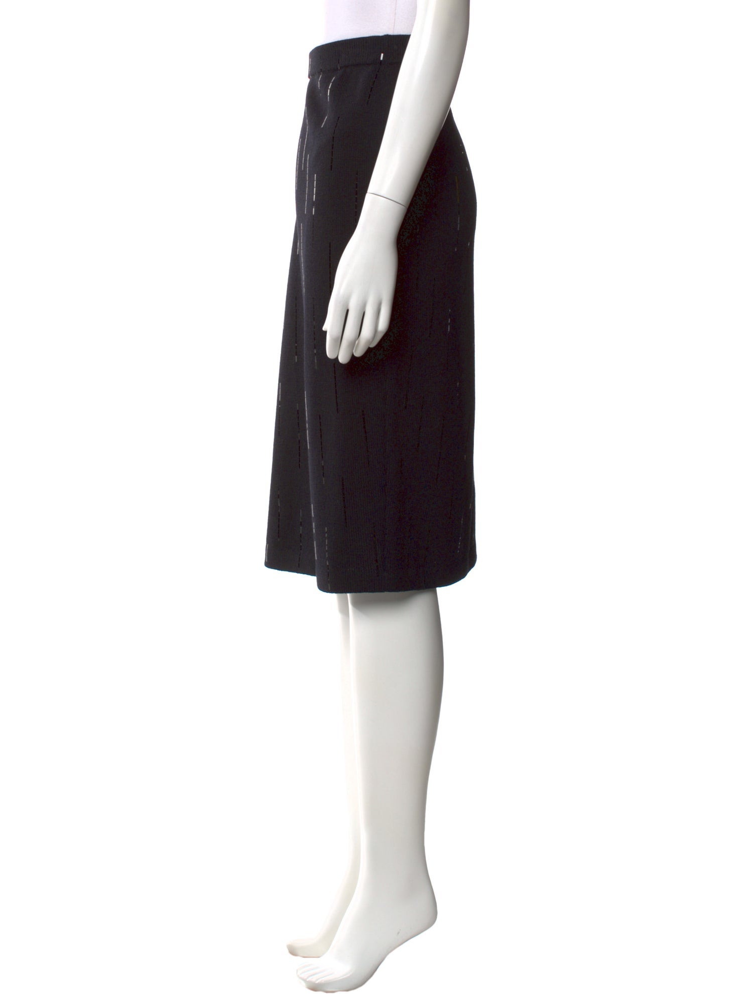 St. John Evening Sequin Embellishments Knee-Length Skirt