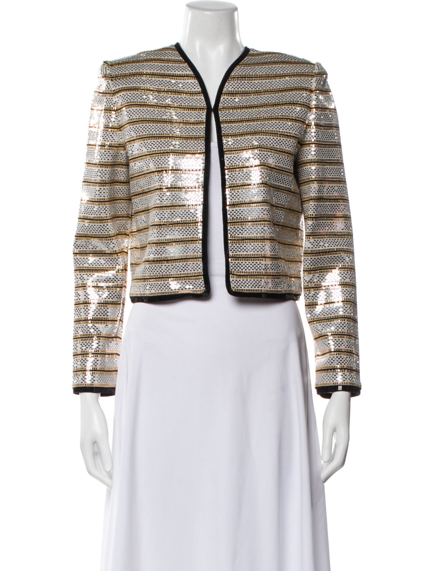 St. John Evening Striped Evening Jacket