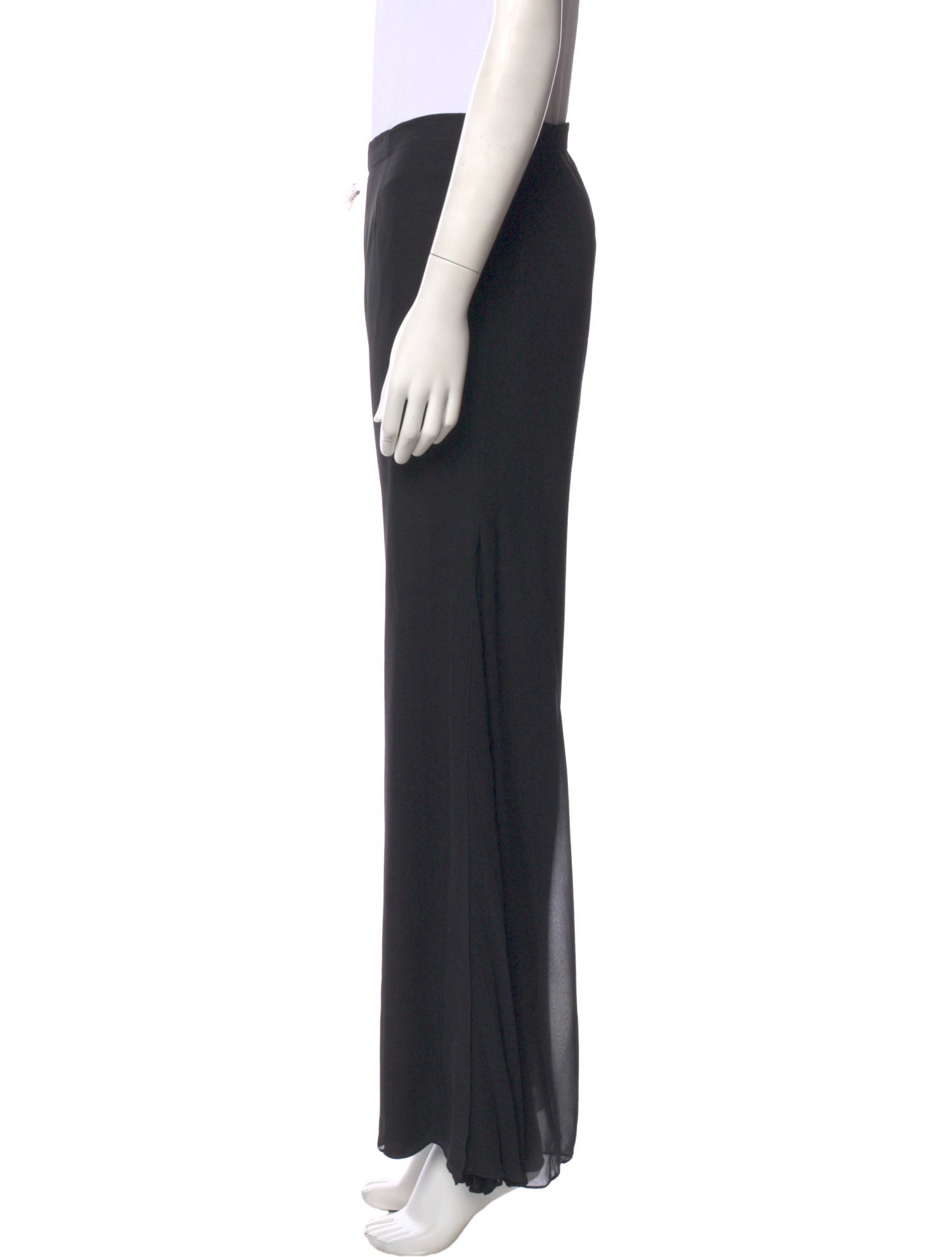 St. John Evening Silk Straight Leg Pants